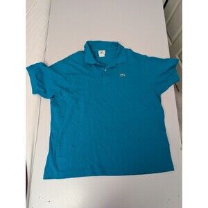 Lacoste Classic Pique Polo Shirt Men Size 8 3XL Turquoise Teal Blue Short Sleeve